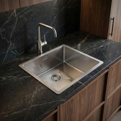 Pure.Sink Luxion RVS spoelbak 36x40 cm onderbouw, vlakinbouw en opbouw  PLX3640-02